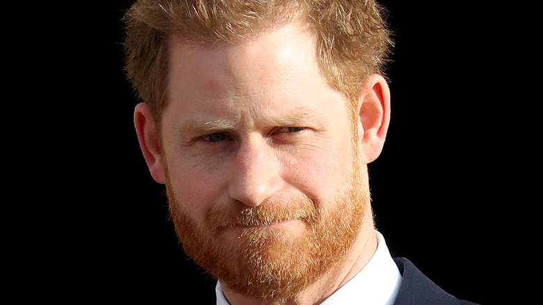 Prince Harry looks pensive