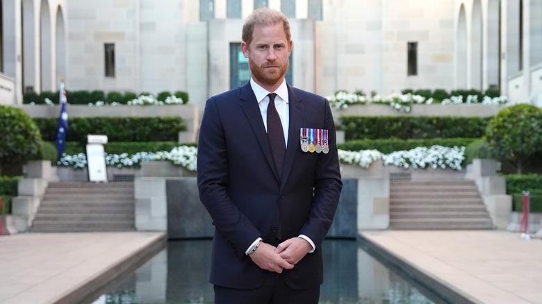 Prince Harry standing