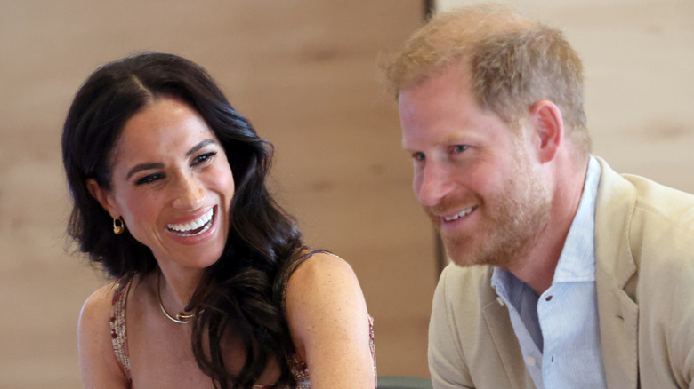 Meghan Markle and Prince Harry laughing