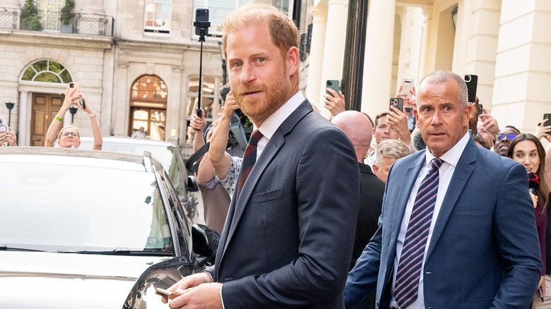 Prince Harry walking