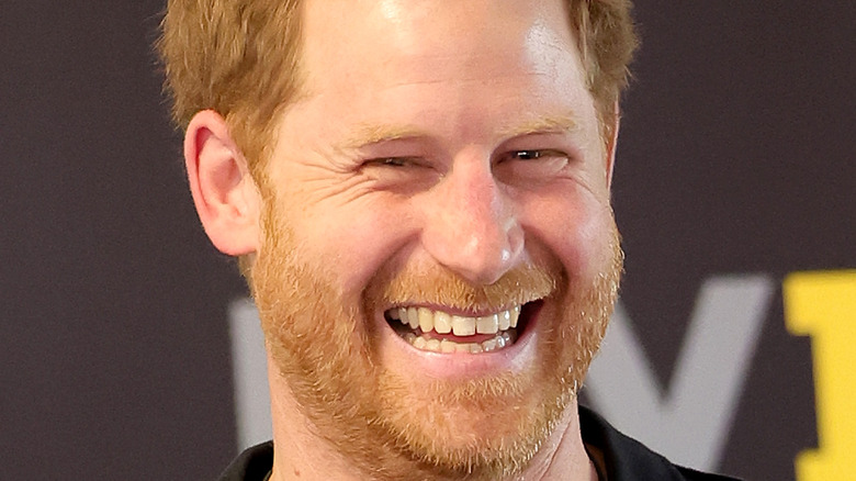 Prince Harry smiling