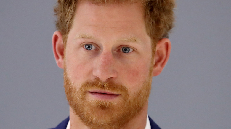 close up of Prince Harry 