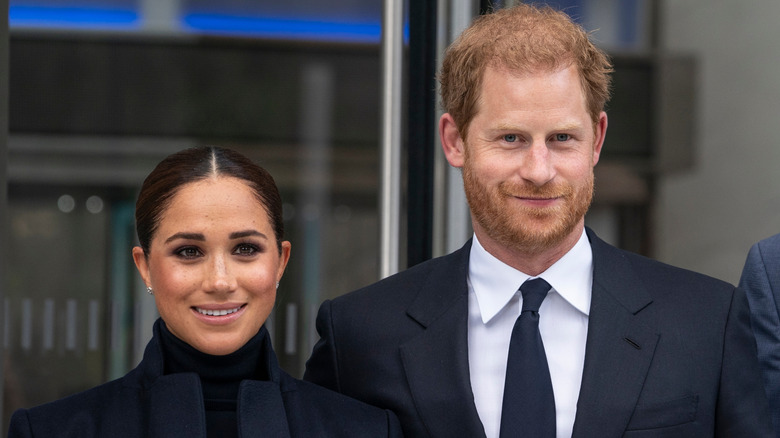 Meghan Markle and Prince Harry smiling