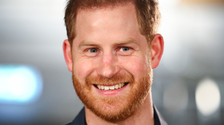 Prince Harry smiling