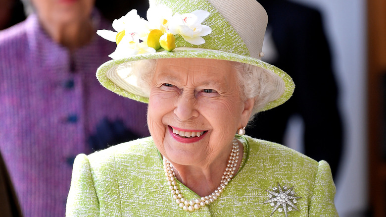 Queen Elizabeth smiling