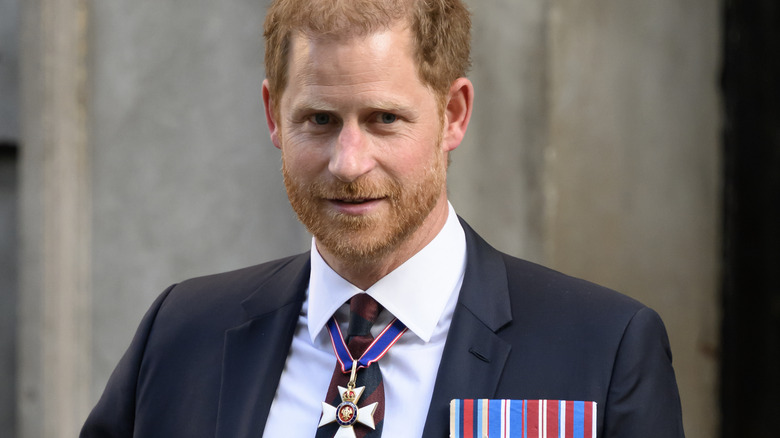 Prince Harry with medals Invictus Games promotion 2024