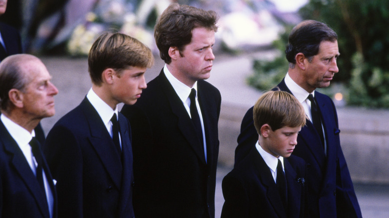 William and Harry mourn Diana