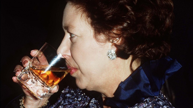 Princess Margaret drinking alcohol