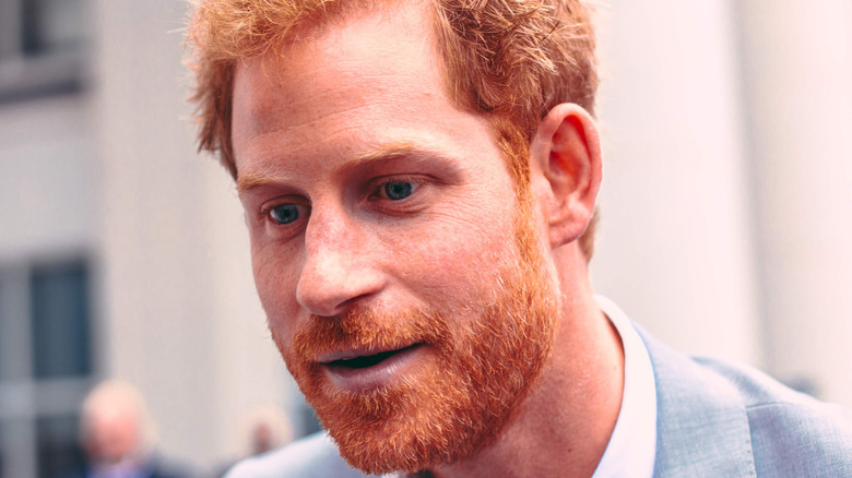 Prince Harry listening