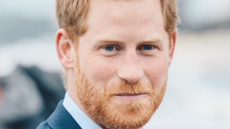 Prince Harry smirking