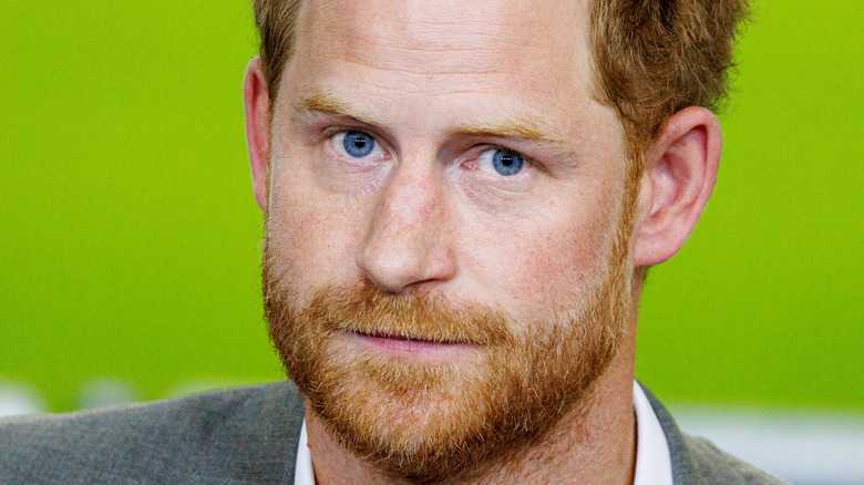 Prince Harry during press conference