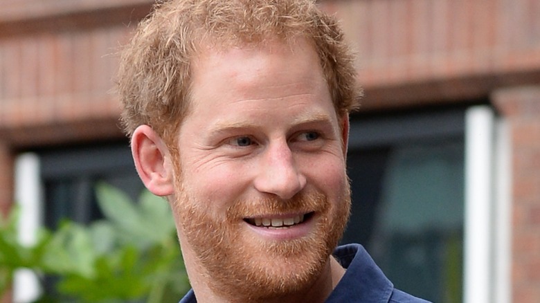 Prince Harry smiling