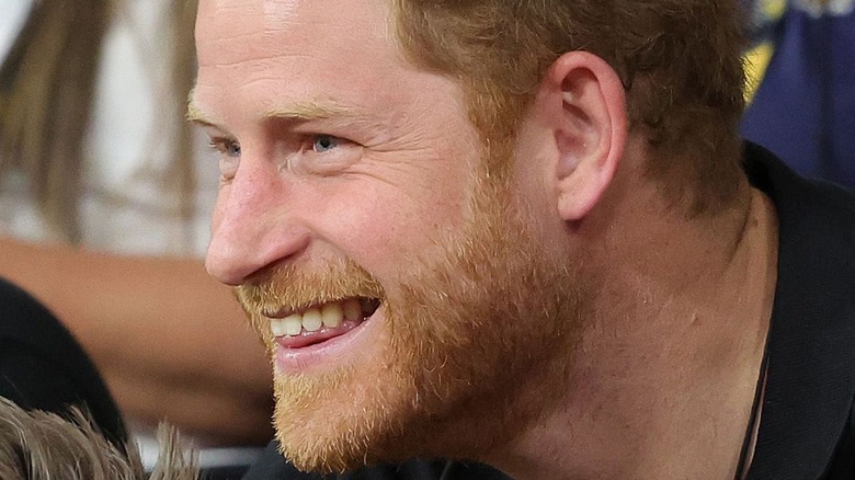 Prince Harry smiling