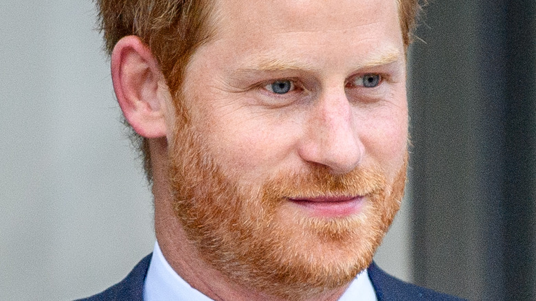 Prince Harry serious expression