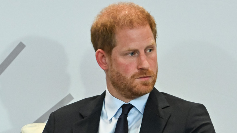 Prince Harry looking off to the side