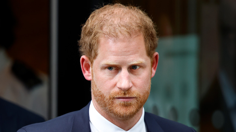 Prince Harry leaving court 