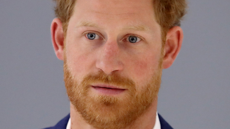 Prince Harry at an event in England. 