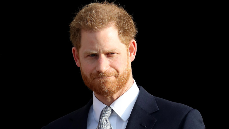 Prince Harry looking thoughtful