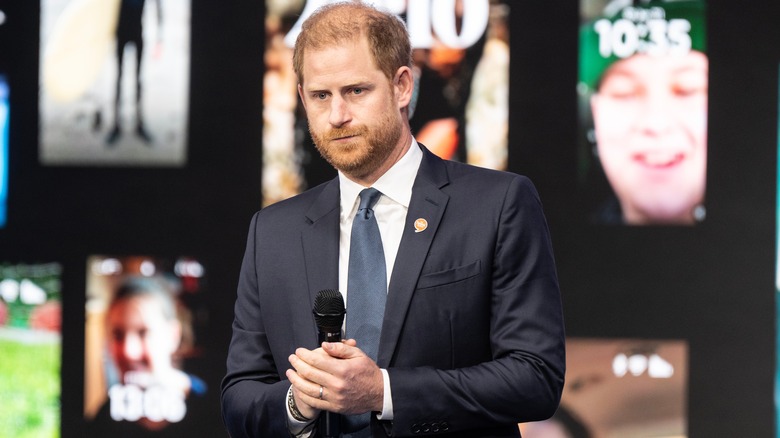Prince Harry speaking during the 2024 Clinton Global Initiative