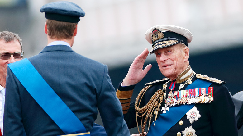 Philip in military attire