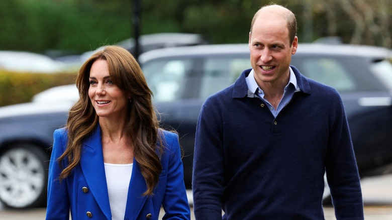 Kate Middleton and Prince William walking