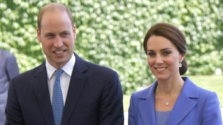 William and Catherine smiling 