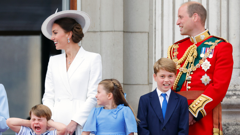 Prince William and his family in London