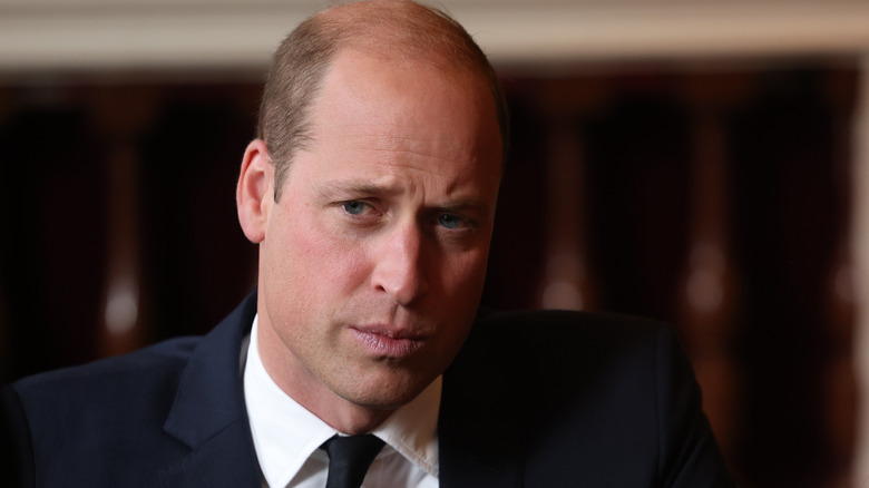 Prince William serious face