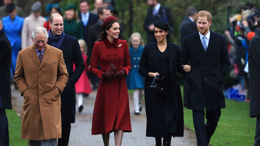 The royal family at a Christmas Day church service