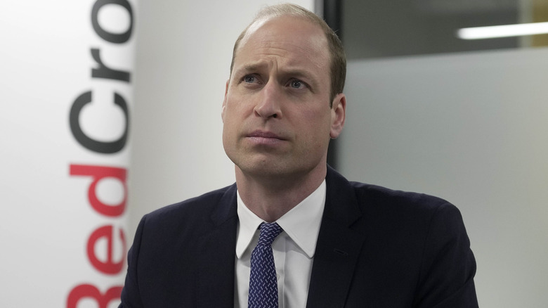 Prince William looking perturbed