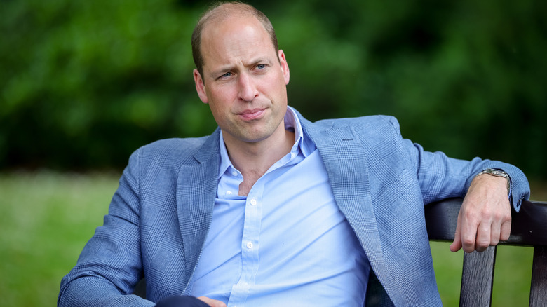 Prince William looking deep in thought