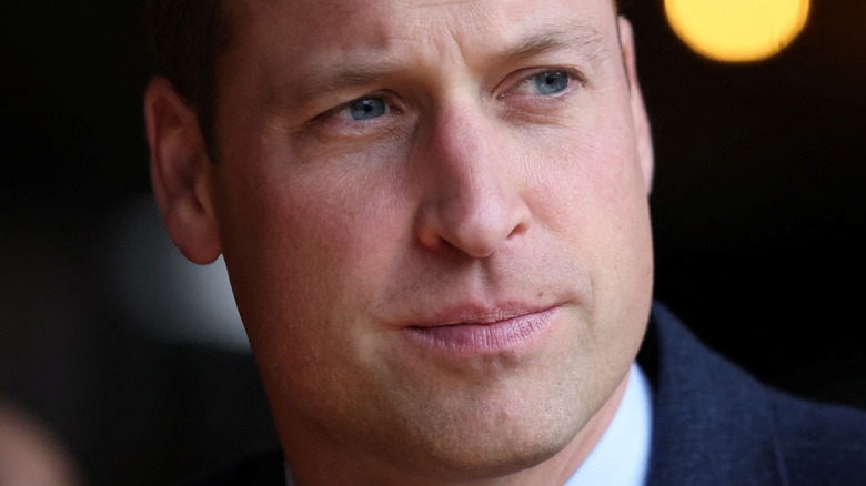 Prince William looking thoughtful