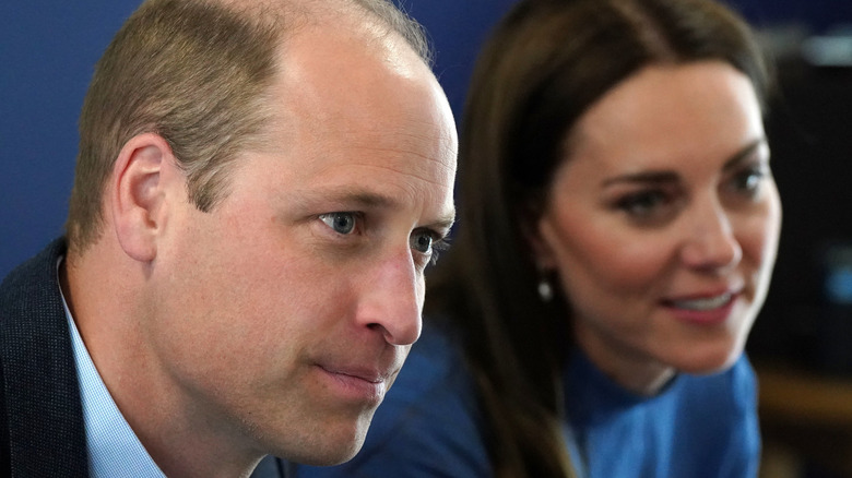 Prince William listening alongside wife Kate Middleton