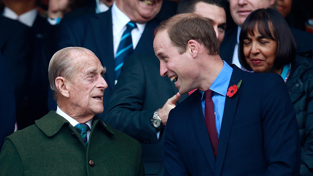 Prince Philip and Prince William at event