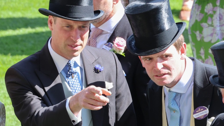 Prince William and James Meade at Ascot