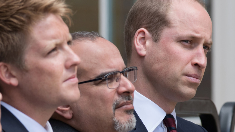Prince William and Hugh Grosvenor at an official event