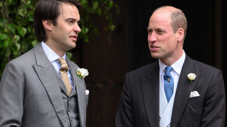Prince William chatting with William van Cutsem