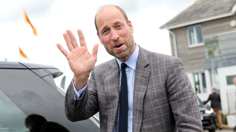Prince William waving
