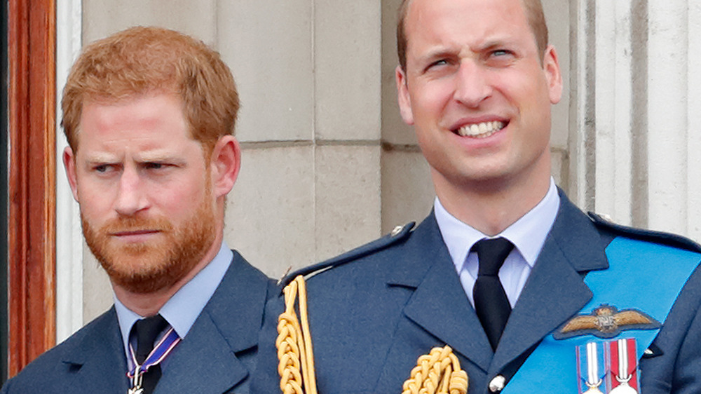 Prince William and Prince Harry at Buckingham Palace