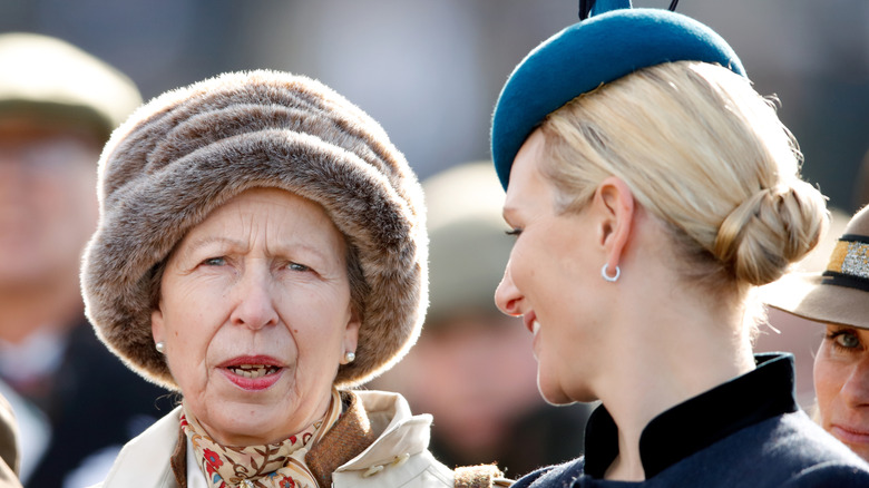 Princess Anne and Zara Tindall at the 2019 Cheltenham Festival