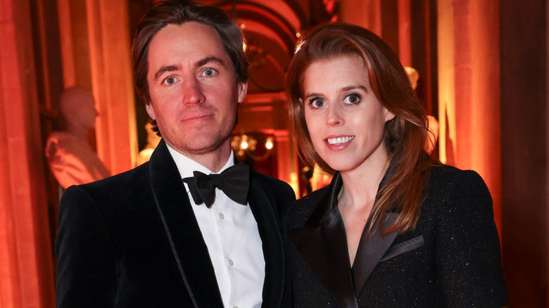 Edoardo Mapelli Mozzi and Princess Beatrice pose together