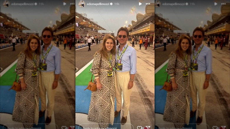 Princess Beatrice poses with husband Edoardo Mapelli Mozzi