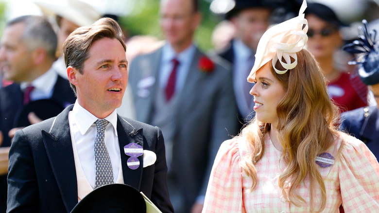 Princess Beatrice looking at Edo Mapelli Mozzi