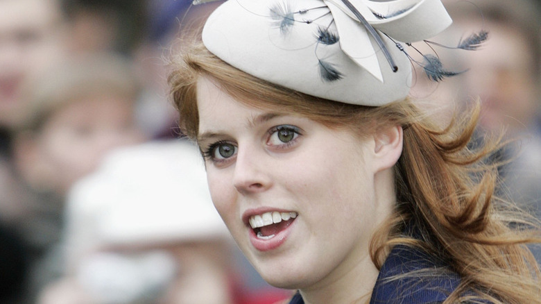 Princess Beatrice smiling at Sandringham in 2006.