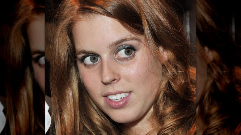 Princess Beatrice attending a Georgina Chapman for Garrand launch event.