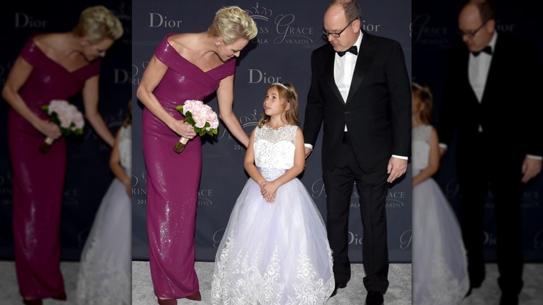 Princess Charlene and Prince Albert at the Princess Grace Awards in 2017