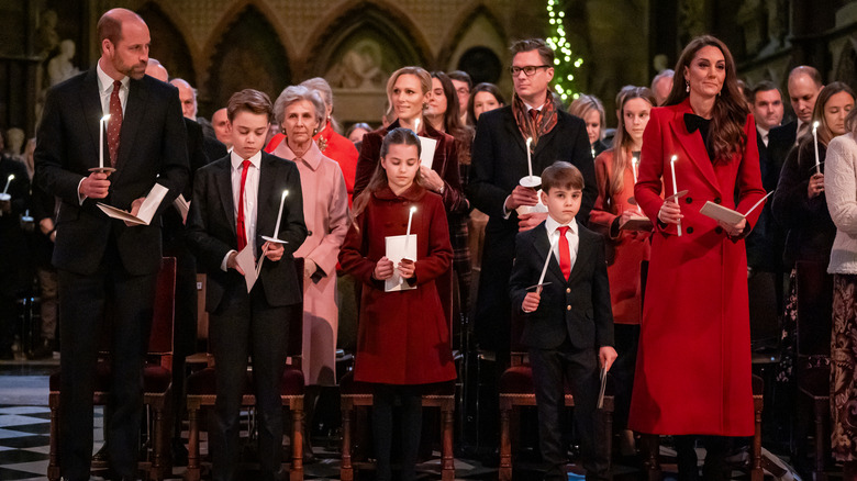 The Wales family at the "Together at Christmas" ceremony in 2024