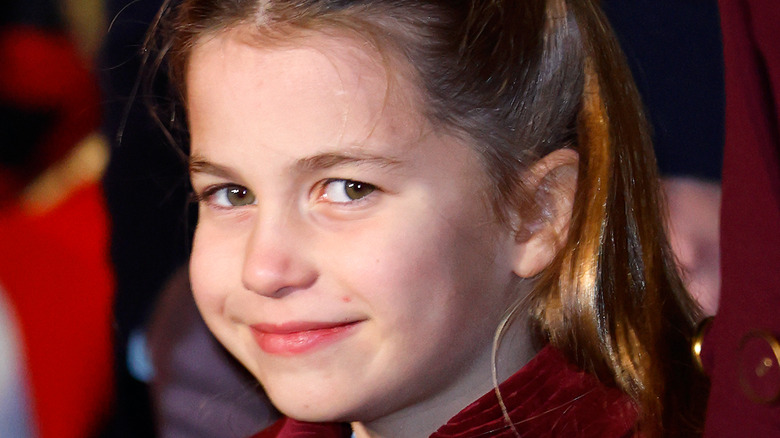 Princess Charlotte sly smile