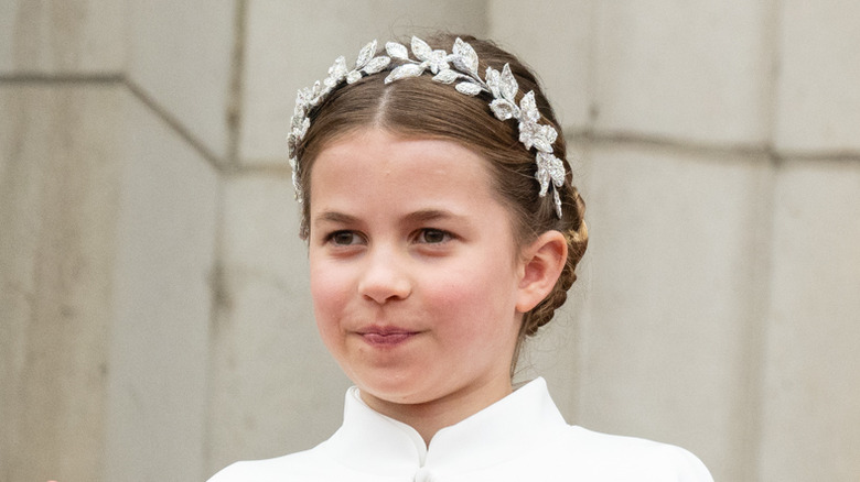 Princess Charlotte at the coronation of King Charles III