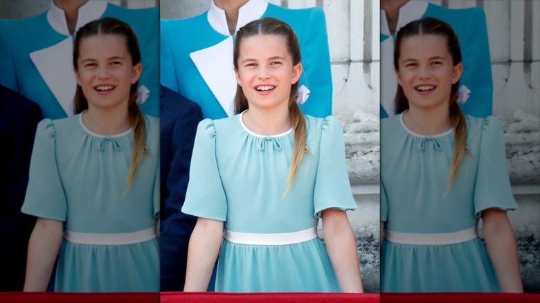 Princess Charlotte attending the 2025 Trooping the Colour parade